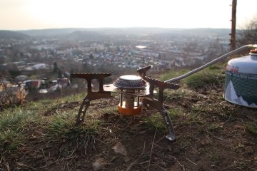 Gaskocher mit Schlauch